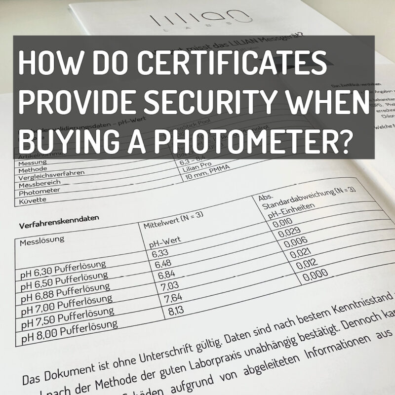 How well does the photometer measure? Das LILIAN System